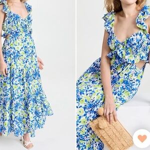 NWT Endless rose floral tiered ruffle maxi Dress